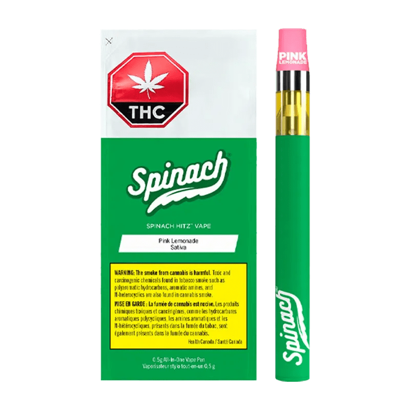 Spinach Pink Lemonade AIO Disposable Vape 0.5g Cannabis: Lowest