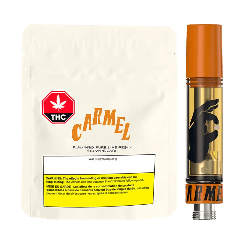 Carmel 1 g Flamingo Pure Live Resin Vape Cartridge Vapes