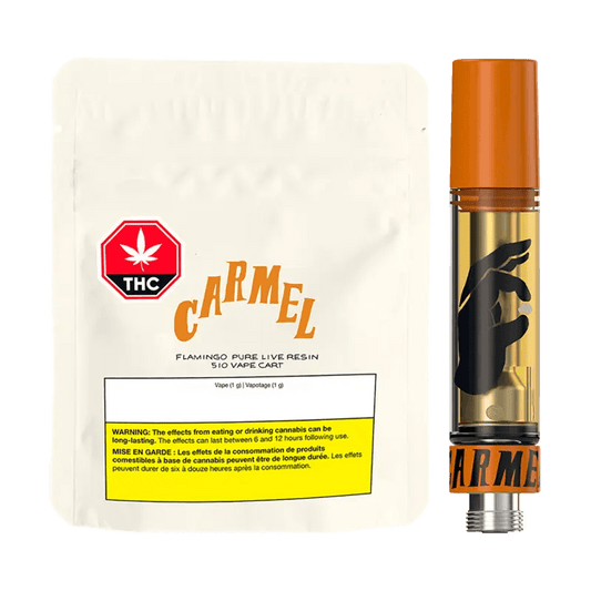 Carmel 1 g Flamingo Pure Live Resin Vape Cartridge Vapes