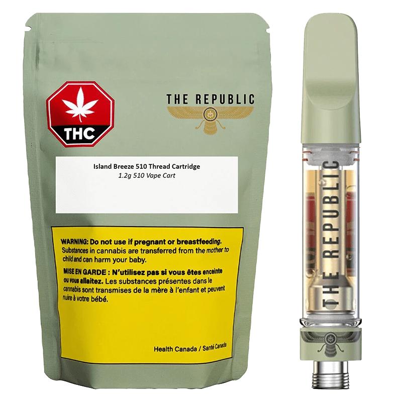 The Republic 1.2 g Isalnd Breeze Vape Cartridge Vapes