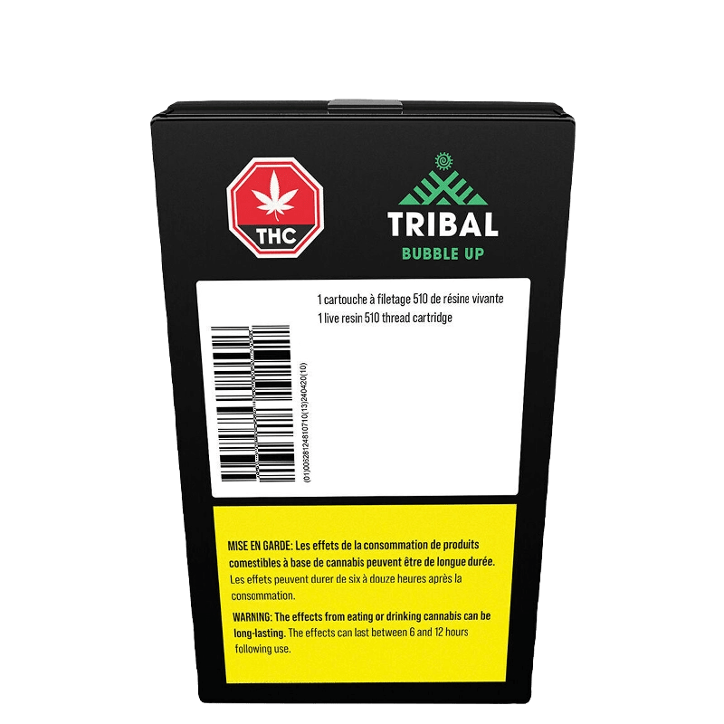 Tribal 1 g Bubble Up Live Resin Vape Cartridge Vapes