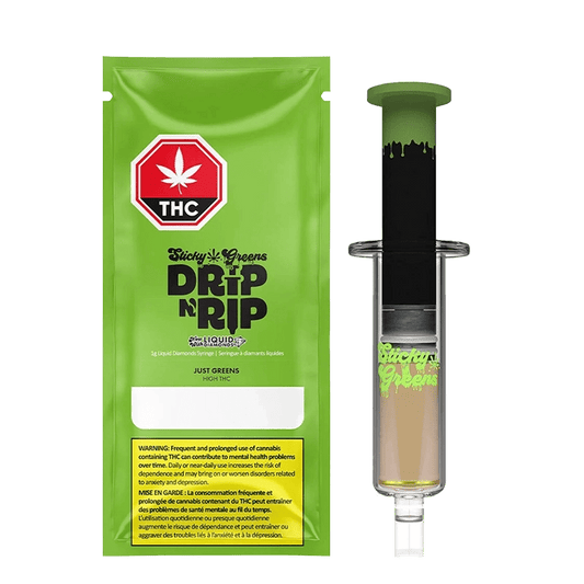 Sticky Greens 1 g Just Greens HIGH THC Liquid Diamonds Vape Cartridge Vapes