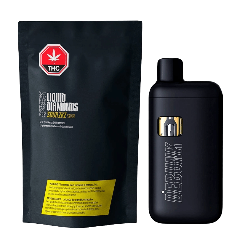 Debunk Sour ZKZ Liquid Diamond THC Vape Disposable: Lowest Price | Canna Cabana Debunk Sour ZKZ Liquid Diamond THC Vape Disposable: Lowest Price | Canna Cabana