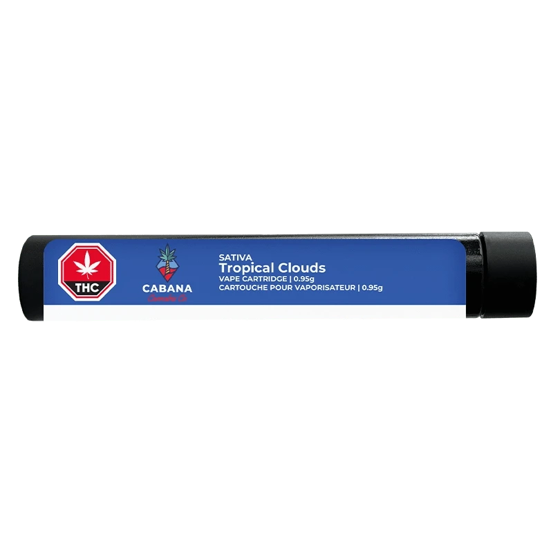 Cabana Cannabis Co. Tropical Clouds Vape Cart Sativa 0.95g: Lowest Price | Canna Cabana Cabana Cannabis Co. Tropical Clouds Vape Cart Sativa 0.95g: Lowest Price | Canna Cabana