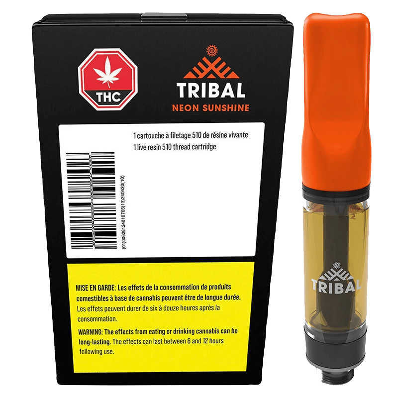 Tribal Neon Sunshine Live Resin Vape Cart 1g Hybrid: Lowest Price | Canna Cabana Tribal Neon Sunshine Live Resin Vape Cart 1g Hybrid: Lowest Price | Canna Cabana