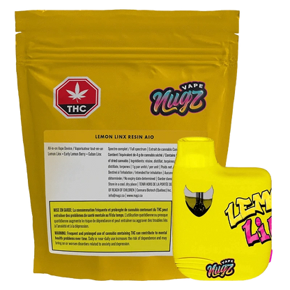 NugZ Lemon Linx Resin Disposable Vape Pen Sativa 1g: Lowest Price | Canna Cabana NugZ Lemon Linx Resin Disposable Vape Pen Sativa 1g: Lowest Price | Canna Cabana