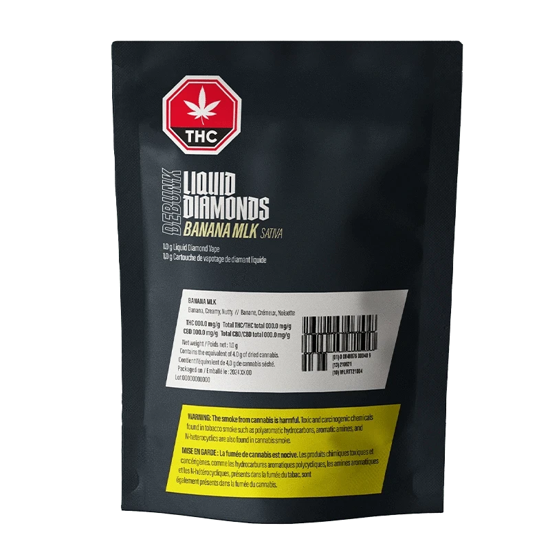 Debunk Banana MLK Liquid Diamond Vape Cart - Sativa 1g: Lowest Price | Canna Cabana Debunk Banana MLK Liquid Diamond Vape Cart - Sativa 1g: Lowest Price | Canna Cabana