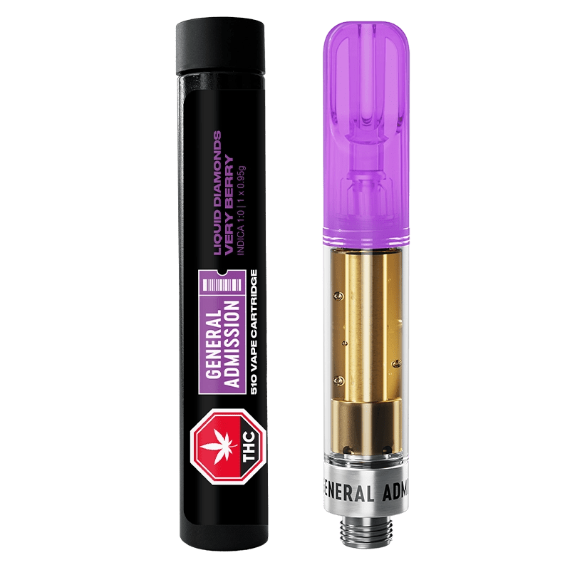 General Admission Very Berry 0.95g Indica Vape Cartridge: Lowest Price