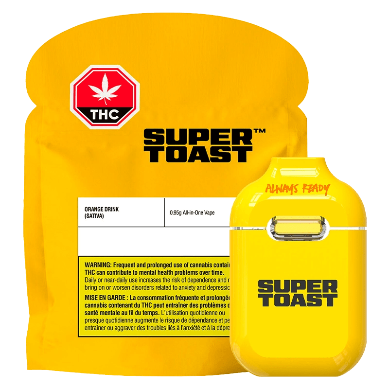 Super Toast Fizzy Orange THC Vape Juice 0.95g Sativa: Lowest Price | Canna Cabana Super Toast Fizzy Orange THC Vape Juice 0.95g Sativa: Lowest Price | Canna Cabana