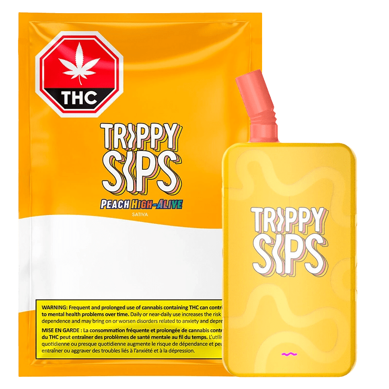 Trippy Sips Peach High Alive Gulps 2g Sativa Disposable Vape: Lowest Price | Canna Cabana Trippy Sips Peach High Alive Gulps 2g Sativa Disposable Vape: Lowest Price | Canna Cabana