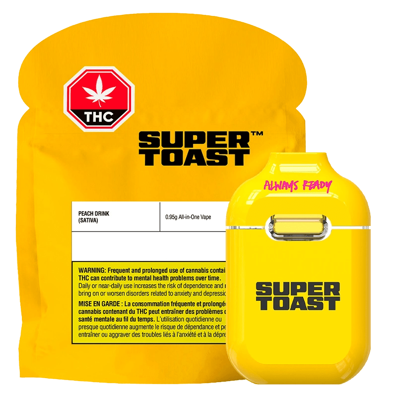 PUR Peach Drink 0.95g Super Toast THC Vape | Canna Cabana: Lowest Price |  Canna Cabana