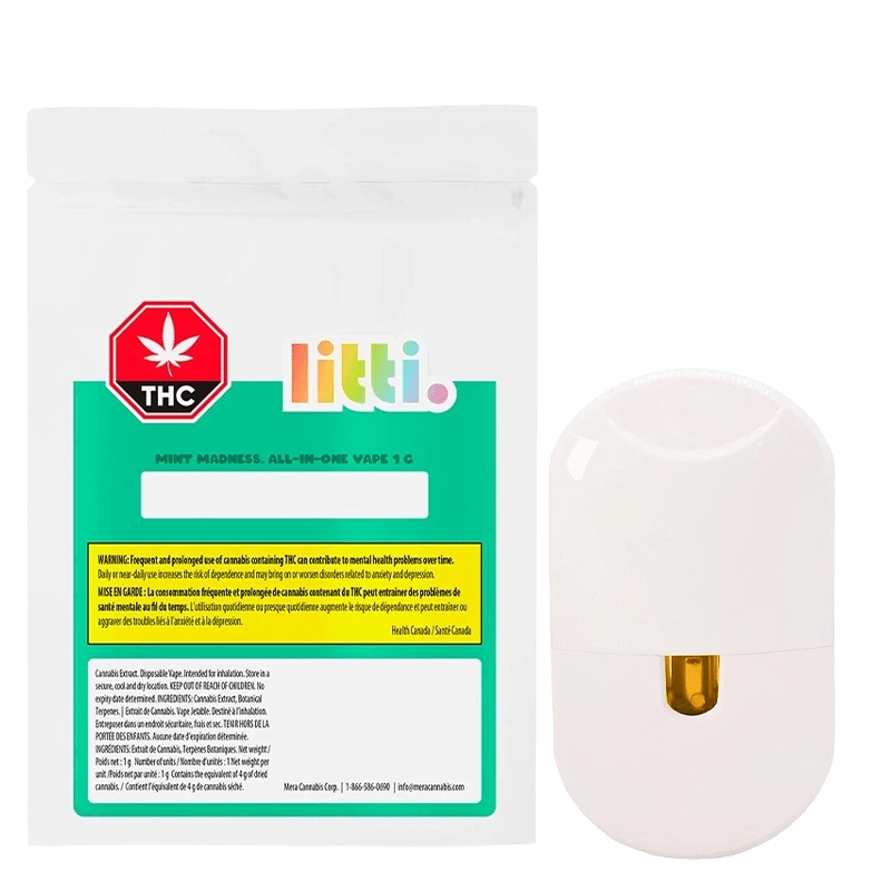 tre house disposable vape LITTI Mint Madness All-In-One Disposable Vape Hybrid 1G: Lowest Price