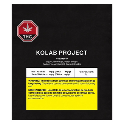 Kolab Project Yuzu Honey Diamonds Sativa Vape 1g: Lowest Price | Canna Cabana Kolab Project Yuzu Honey Diamonds Sativa Vape 1g: Lowest Price | Canna Cabana