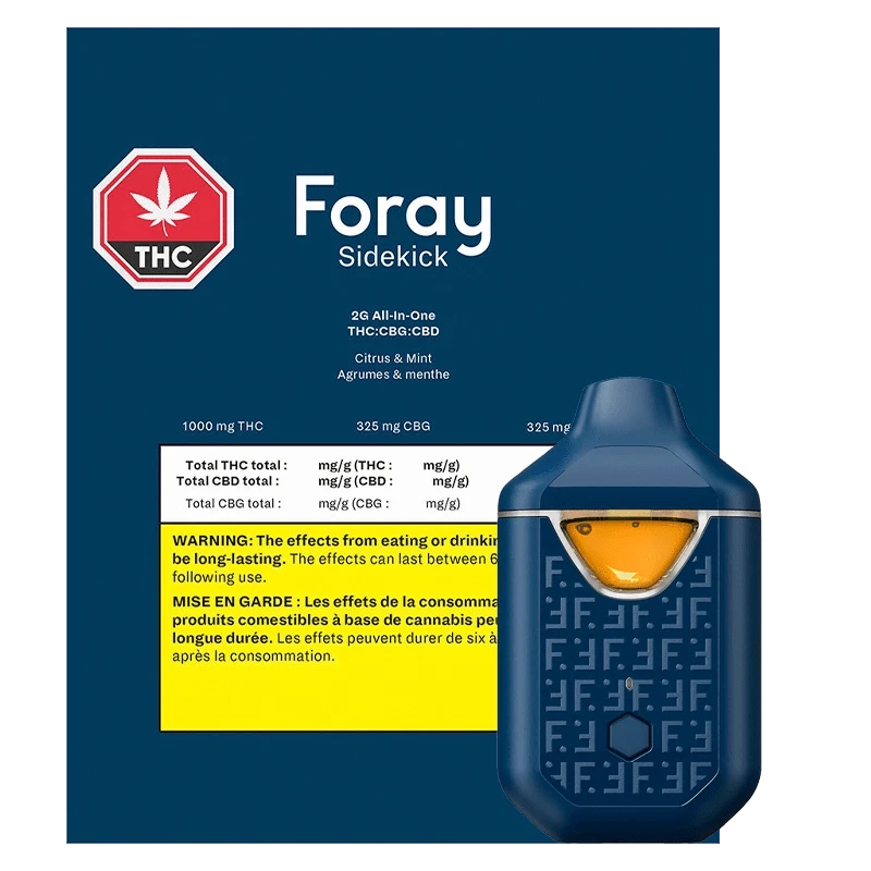 Foray Sidekick AIO Disposable Vape Sativa | Canna Cabana: Lowest Price |  Canna Cabana