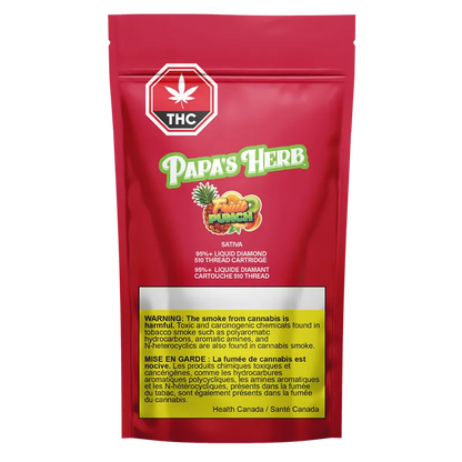 Papa's Herb 0.95 g Fruit Punch Liquid Diamond Vape Cartridge Vapes