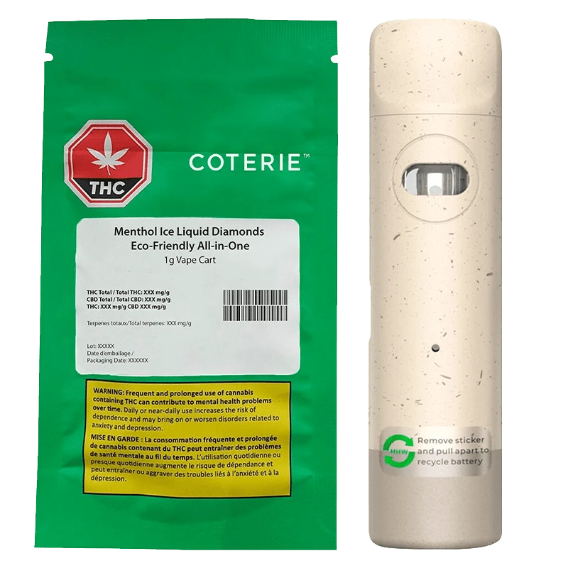 Menthol Ice Liquid Diamonds Eco-friendly AIO Disposable Vape: Lowest Price 