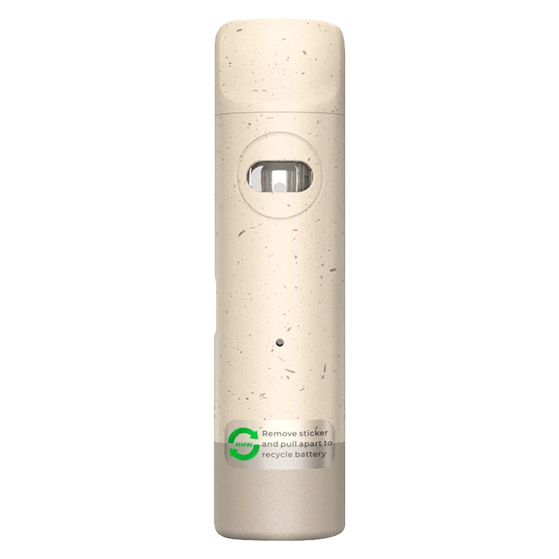 Front view of the Menthol Ice Liquid Diamonds Eco-friendly AIO Disposable Vape, showcasing its sleek, cylindrical design.