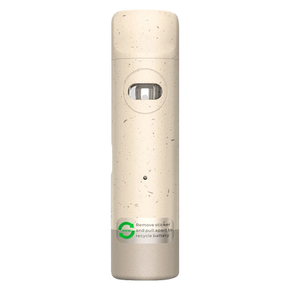 Front view of the Menthol Ice Liquid Diamonds Eco-friendly AIO Disposable Vape, showcasing its sleek, cylindrical design.