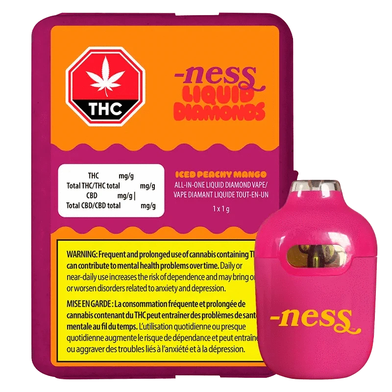 Iced Peachy Mango Liquid Diamonds Disposable Vape: Lowest Price