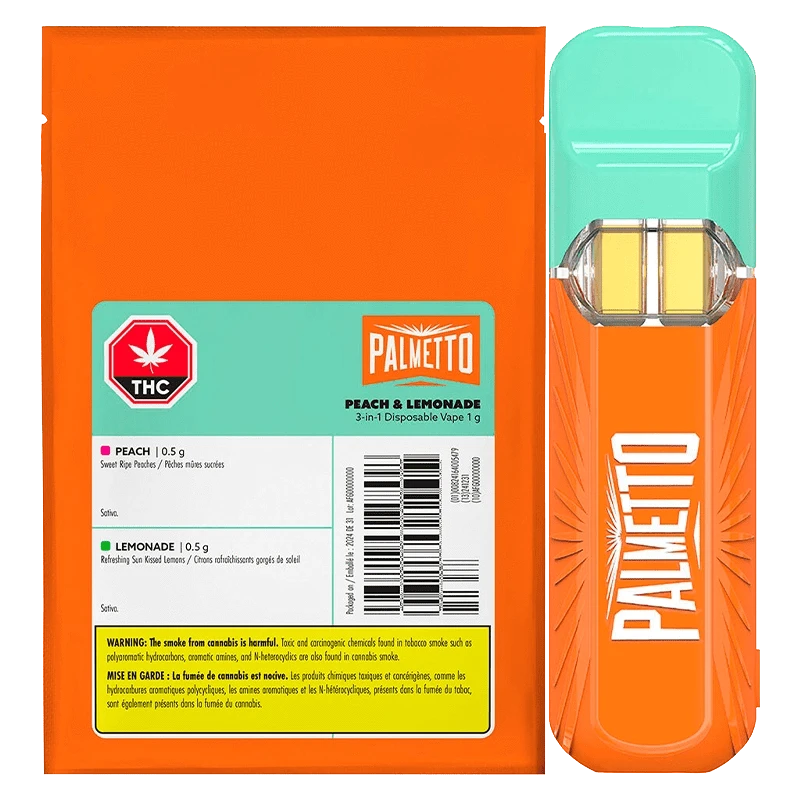 Peach & Lemonade 3-In-1 Disposable Vape: Lowest Price | Canna Cabana Peach & Lemonade 3-In-1 Disposable Vape: Lowest Price | Canna Cabana