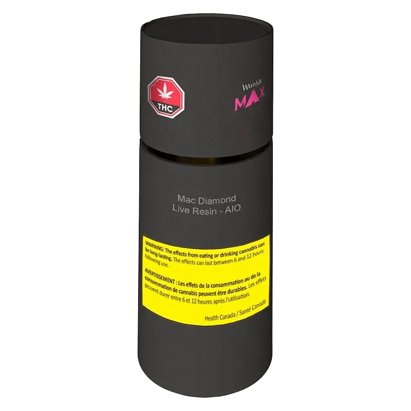 Weed Me Max 1 g Mac Diamond Live Resin AIO Disposable Vape Vapes