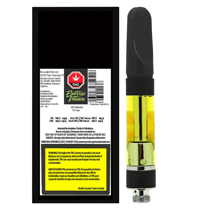 Electric Lettuce 1 g Juicy Banana Vape Cartridge Vapes