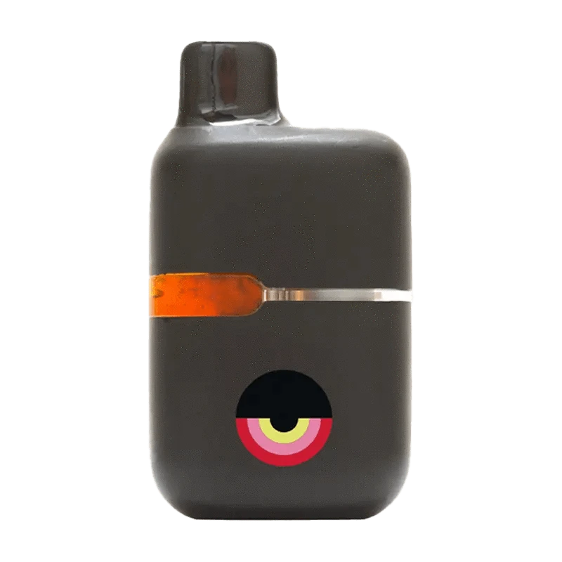Front view of the Good Buds Mango Cake Cured Resin Disposable Vape, showcasing its sleek, compact design against a plain white background.