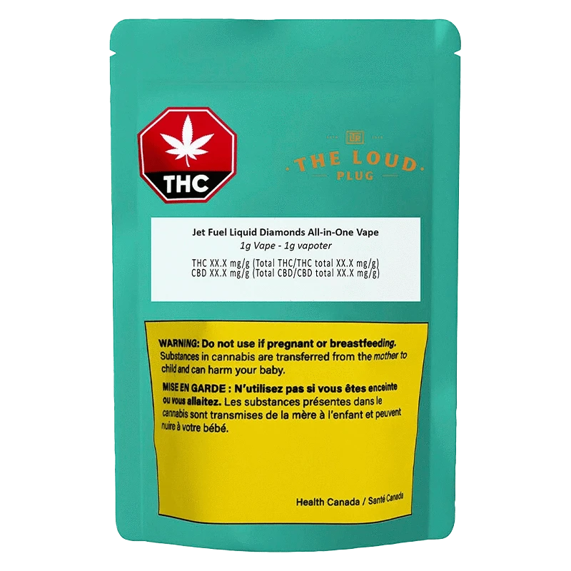 The Loud Plug 1 g Jet Fuel Liquid Diamonds All-In-One Disposable Vape Vapes