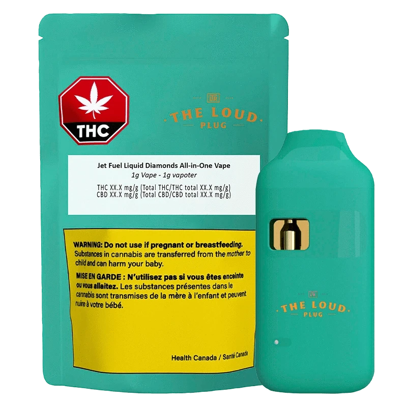 The Loud Plug 1 g Jet Fuel Liquid Diamonds All-In-One Disposable Vape Vapes