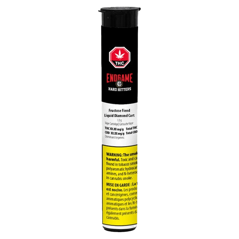 Endgame 1 g Hard Hitters Fructose Fiend Liquid Diamond Vape Cartridge Vapes