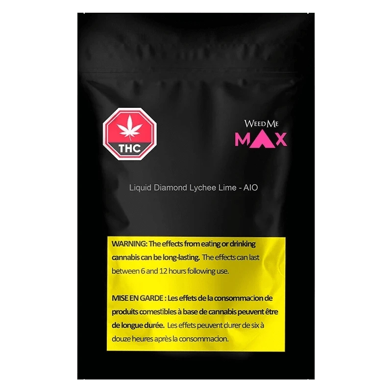 Weed Me Max 1 g Liquid Diamond Lychee Lime - AIO Disposable Vape Vapes