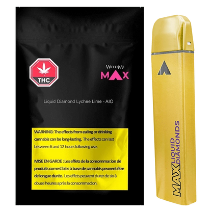 Weed Me Max 1 g Liquid Diamond Lychee Lime - AIO Disposable Vape Vapes
