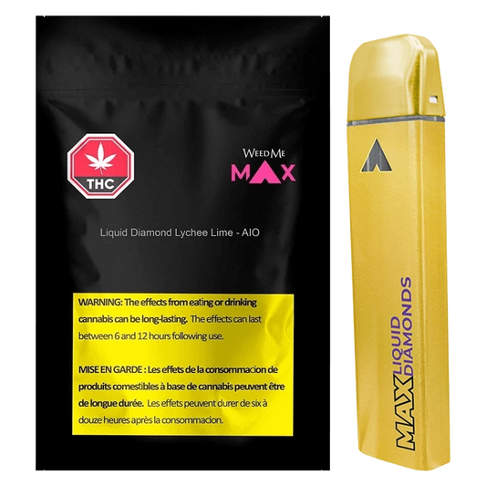 Weed Me Max 1 g Liquid Diamond Lychee Lime - AIO Disposable Vape Vapes
