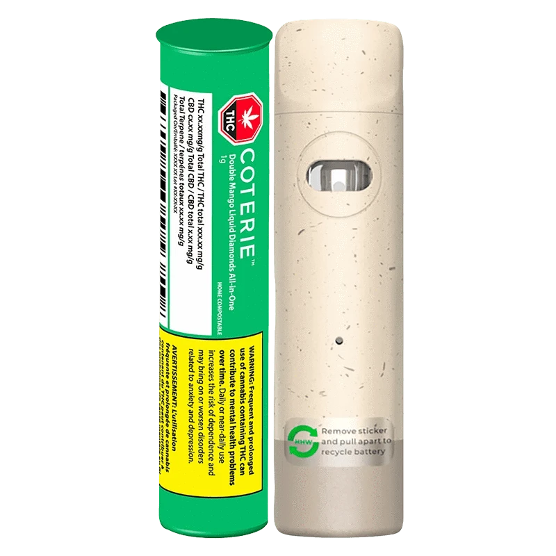 Coterie 1 g Double Mango Liquid Diamonds AIO Disposable Vape Vapes