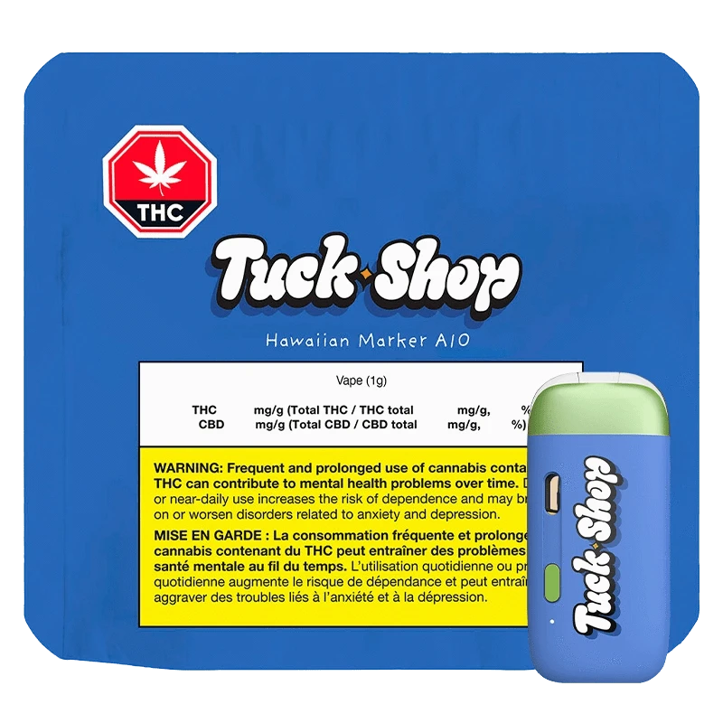 Tuck Shop 1 g Hawaiian Marker Pure Cured Resin Disposable Vape Vapes