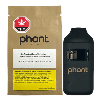 PHANT 1 g Bean Theory Liquid Diamond AIO Disposable Vape Vapes