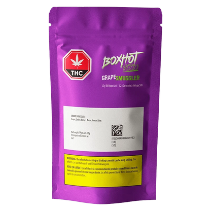 BoxHot 1.2 g Grape Smuggler Vape Cartridge Vapes