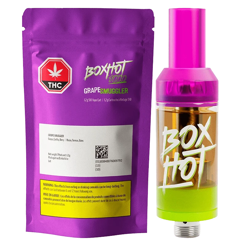 BoxHot 1.2 g Grape Smuggler Vape Cartridge Vapes