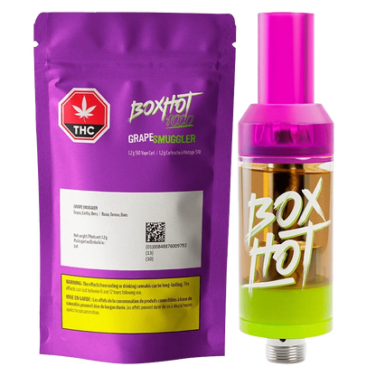 BoxHot 1.2 g Grape Smuggler Vape Cartridge Vapes