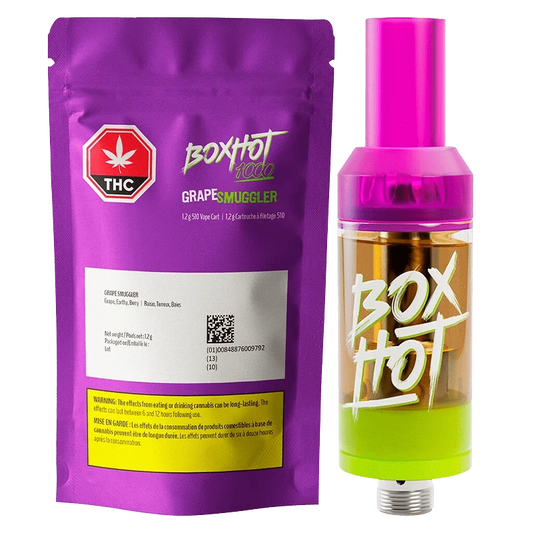 BoxHot 1.2 g Grape Smuggler Vape Cartridge Vapes
