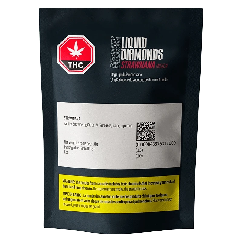Debunk 1 g Strawnana Liquid Diamonds Vape Cartridge Vapes