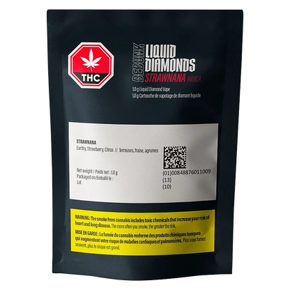 Debunk 1 g Strawnana Liquid Diamonds Vape Cartridge Vapes