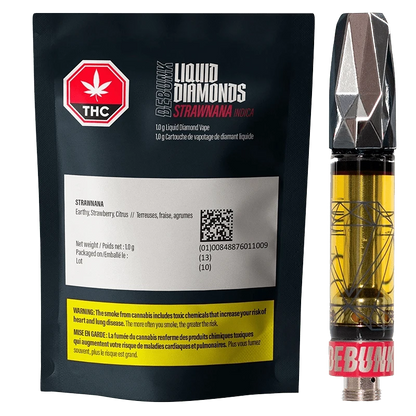 Debunk 1 g Strawnana Liquid Diamonds Vape Cartridge Vapes