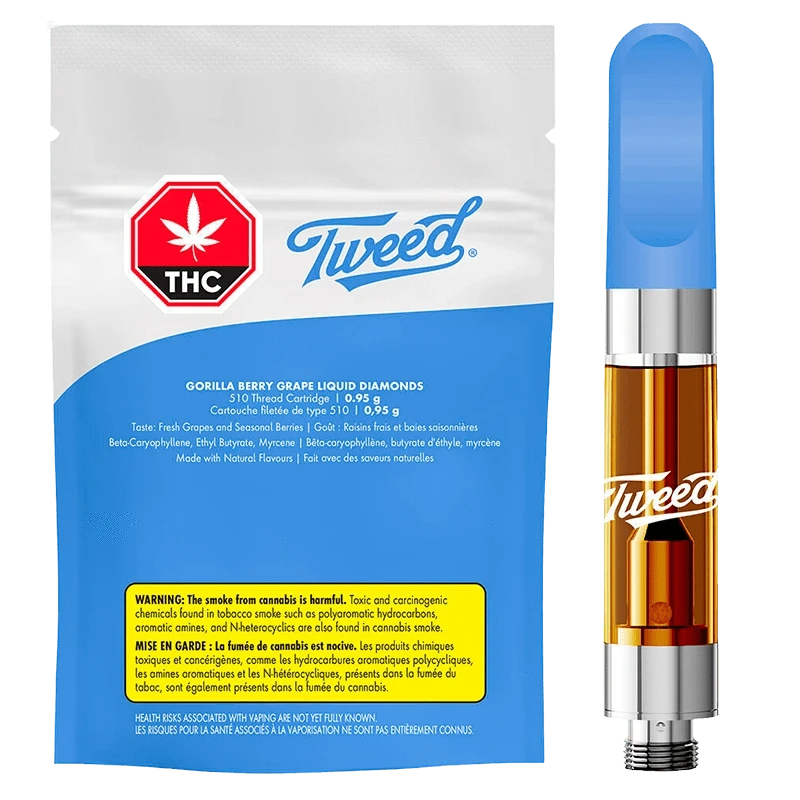 Gorilla Berry Grape Liquid Diamonds Vape Cartridge: Lowest Price