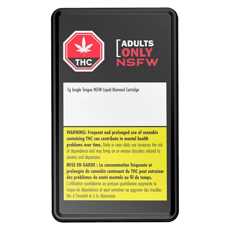 Adults Only 1 g Jungle Tongue NSFW Liquid Diamond Vape Cartridge Vapes