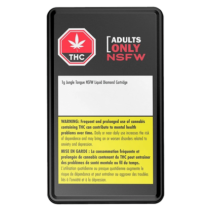 Adults Only 1 g Jungle Tongue NSFW Liquid Diamond Vape Cartridge Vapes