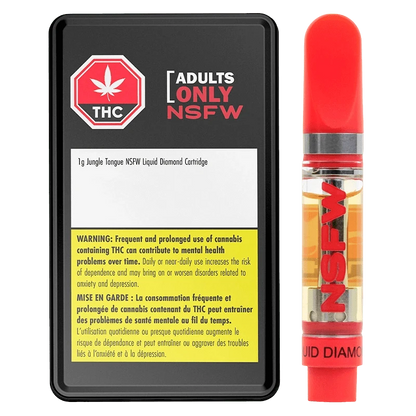 Adults Only 1 g Jungle Tongue NSFW Liquid Diamond Vape Cartridge Vapes