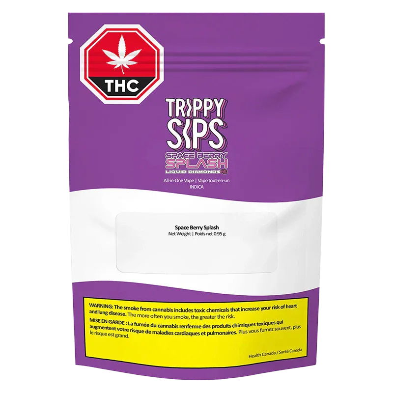 Trippy Sips 0.95 g Space Berry Splash Liquid Diamond Disposable Vape Vapes