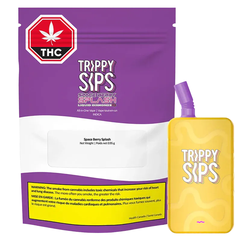 Trippy Sips 0.95 g Space Berry Splash Liquid Diamond Disposable Vape Vapes