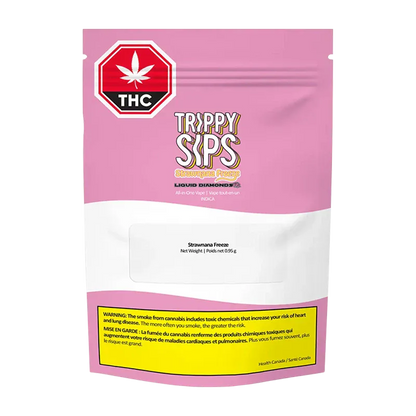 Trippy Sips 0.95 g Strawnana Freeze Liquid Diamond Disposable Vape Vapes